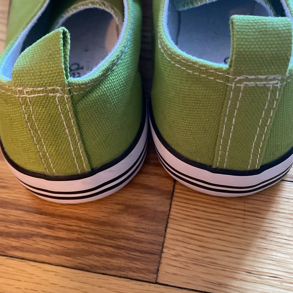 Epic Step womens lime green canvas sneakers - Picture 5 of 8